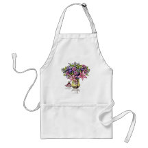 Flower Arrangement in Pink & Purple Aprons