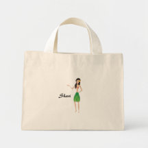 flower bag-hula girl