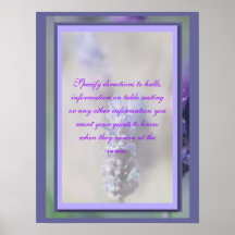 Flower banquets, functions direction signs posters