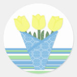 Flower Bouquet Collection Round Sticker