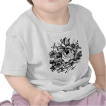 Flower Bouquet Silhouette Tshirts
