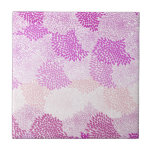 "Flower Burst" Pink tiles