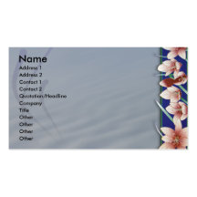Flower Business Card (Grey)