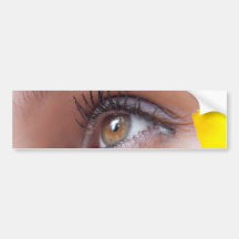 Flower Face Woman Bumper Stickers