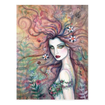 Flower Fairy Goddess Chloris Postcard