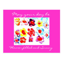 Flower filled and sunny Postcard