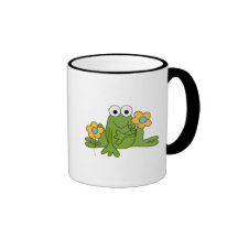 flower froggy frog mugs
