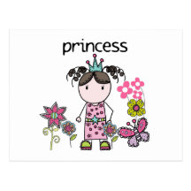 Flower Garden Princess Postcards