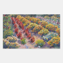 Flower Garden Rectangle Sticker