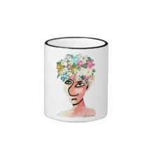 Flower girl coffee mugs