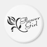 Flower Girl Fridge Magnets