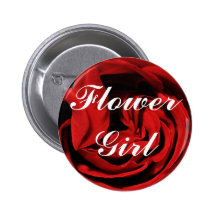 Flower Girl Pinback Button