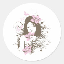 Flower Girl Stickers