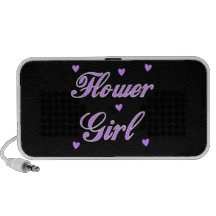 Flower Girl Wedding Hearts Portable Speakers