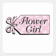 Flower Girl Wedding Sticker