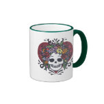 Flower Head Heart Coffee Mugs