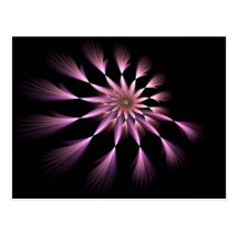 Flower I - Fractal Art Postcard