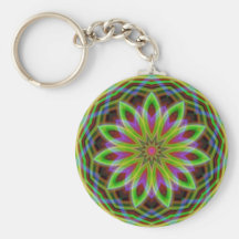 Flower Kaleidoscope Keychain