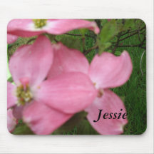 Flower Mousepad With Name
