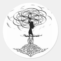Flower of Life Round Stickers
