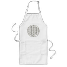 FLOWER OF LIFE - silver Aprons