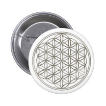 FLOWER OF LIFE - silver Buttons
