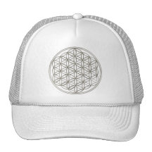 FLOWER OF LIFE - silver Mesh Hats