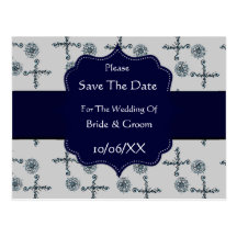 Flower Of Love (Henna) (Blue) (Save The Date) Postcards
