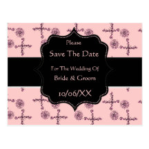 Flower Of Love (Henna) (Pink) (Save The Date) Post Cards