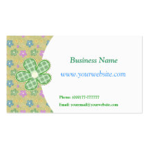 Flower Patterns  Business Profile Card Business Cards