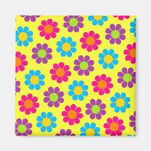 Flower Power Fridge Magnet
