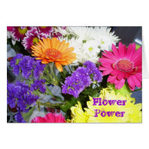 flower power greeting card