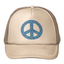 Flower Power Peace Sign Hat