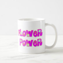 Flower Power Pink Coffee Mug 11 oz