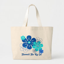 Flower Rain Hawaiian Beach Bags