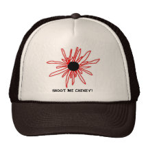 flower, Shoot me Cheney! Mesh Hat