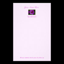 Flower stationary: 5.5 X 8.5 stationery