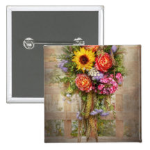 Flower - Summers blessing Pinback Buttons