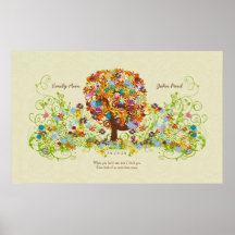 Flower Tree Print Thin Damask Print for background