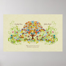 Flower Tree Print Thin Damask Print for background