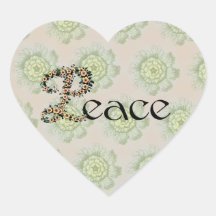 Flowered Peace Stickers