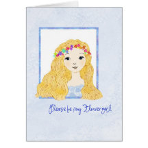 flowergirl invitation card