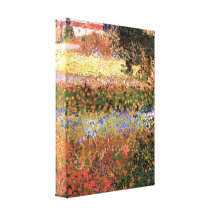 Flowering Garden  by Vincent van Gogh Stretched Canvas Prints