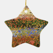 Flowering Garden,Vincent van Gogh. Christmas Tree Ornaments
