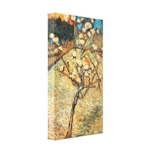 Flowering pear by Vincent van Gogh Stretched Canvas Print