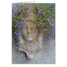 Flowering Tresses Greeting Cards