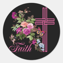 FLOWERS AND FAITH STICKERS