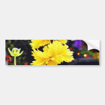 Flowers Buds Stems Bumper Sticker