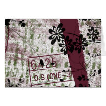 Flowers Distressed Greeting Cards