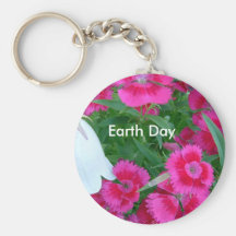 Flowers, Earth Day Keychains